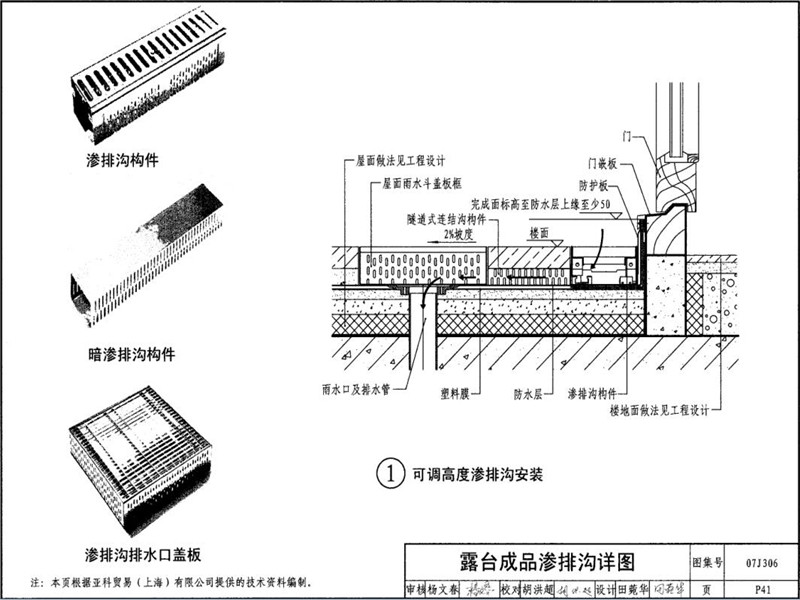 渗透式成品排水沟图集