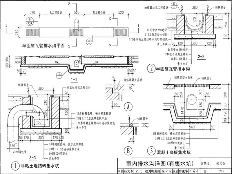 成品排水沟集水井图集